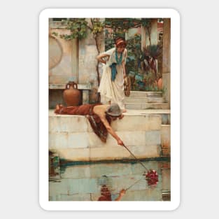 The Rescue by John William Waterhouse Sticker